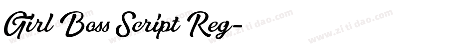 Girl Boss Script Reg字体转换